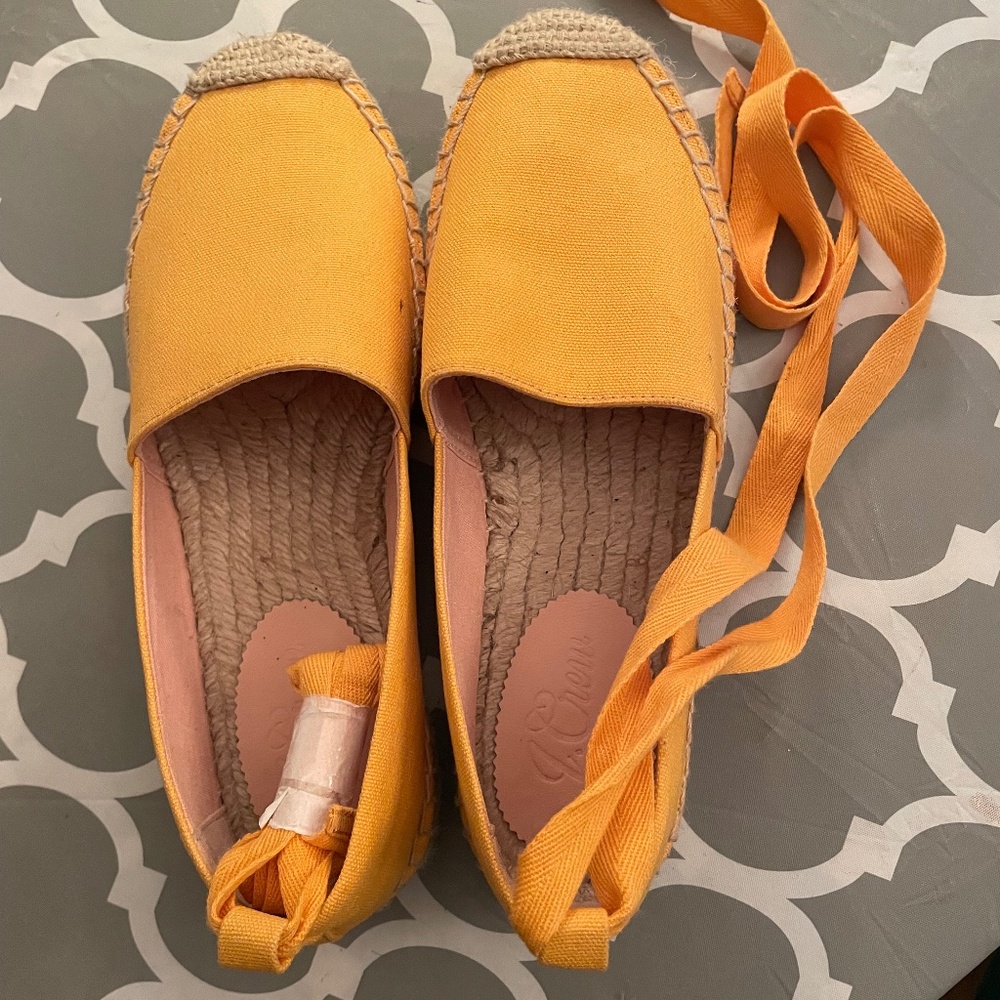 DISCOUNTED! New J.Crew Gold Espadrilles